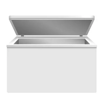 Refrigerator icon, realistic style Stock Illustration