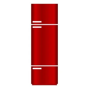 Refrigerator icon on white. Stock Illustration