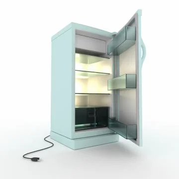 Refrigerator. Stock Illustration