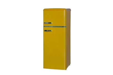 Refrigerator isolated on white background Stock Photos