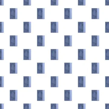 Refrigerator kitchen appliance repeating seamless pattern Stock Illustration