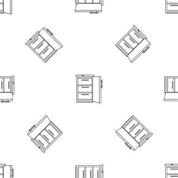 Refrigerator pattern seamless 스톡 일러스트
