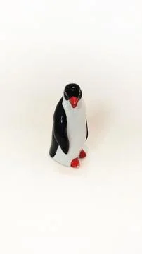 Refrigerator Penguin Looking Forward Stock Photos