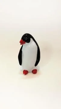 Refrigerator penguin looking to the side Stock Photos
