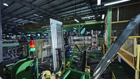 Refrigerator processing production line Video stock 271611049