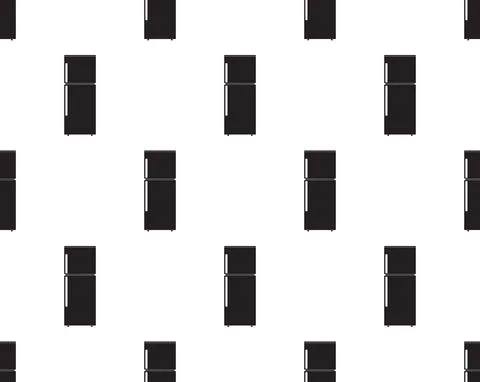 Refrigerator Seamless Stock Illustration