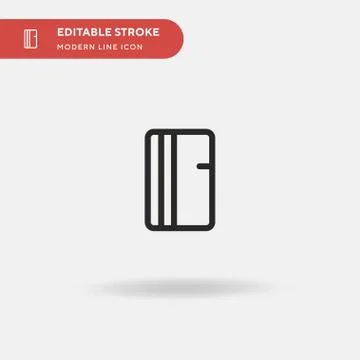 Refrigerator Simple vector icon. Illustration symbol design template for web  Stock Illustration