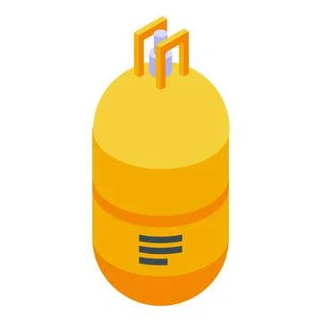 Refrigerator tank icon isometric vector. Refrigerant milk Stock Illustration