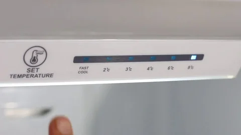 Refrigerator Temperature Controls Stock Footage 72218315