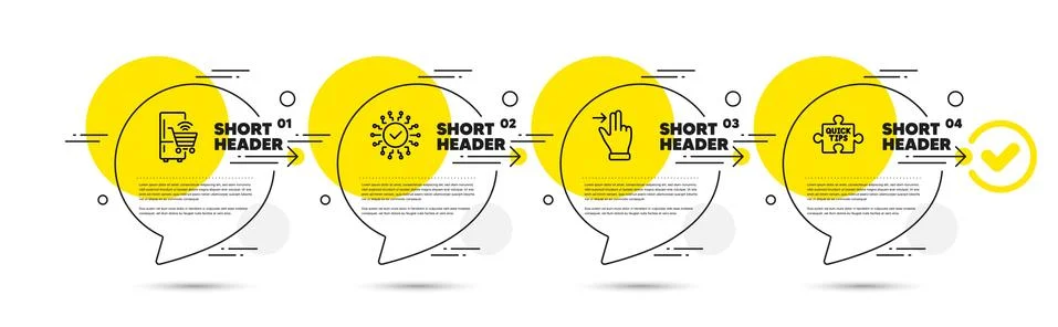 Refrigerator, Touchscreen gesture and Security network icons set. Quick tips Stock-Illustration