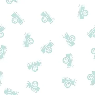 Refrigerator trailer glyph seamless pattern Stock Illustration