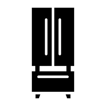 Refrigerator Vector Icon Design Illustration Stock Illustration