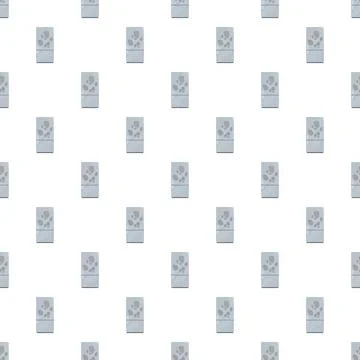 Refrigerators with ice inside forming a seamless pattern Illustrazione stock
