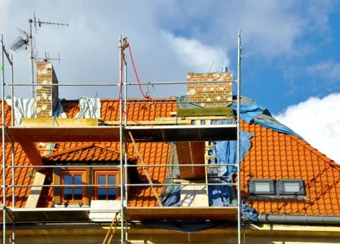 Refubrishment of building Foto stock