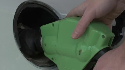 Refuel car with petrol 스톡 동영상 72767325