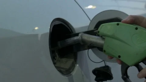 Refuel car with petrol 스톡 동영상 72775258