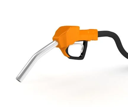 Refuel station pump over white background Stock Illustration