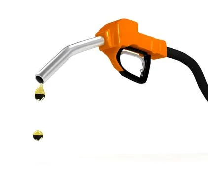 Refuel station pump over white background Stock Illustration
