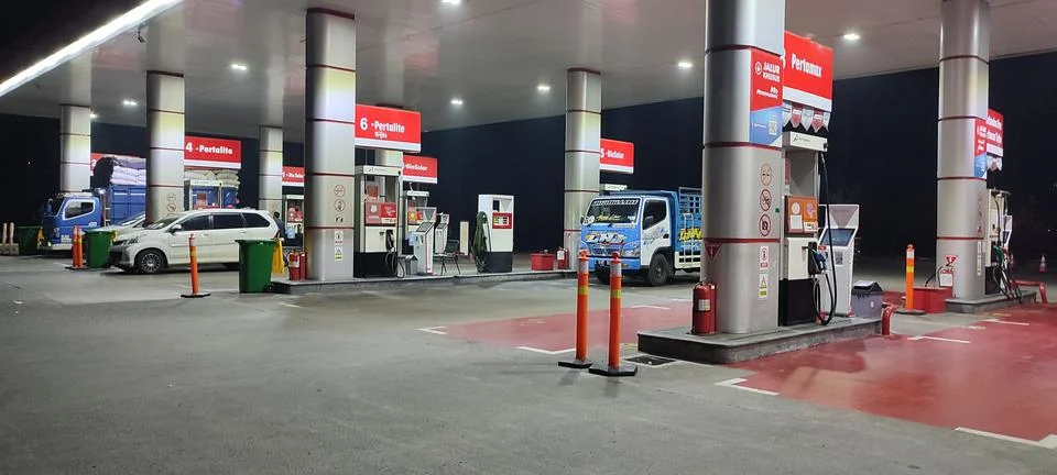 Refueling area 库存照片