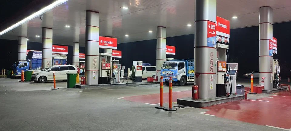 Refueling area 库存照片