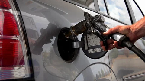 Refueling car Video stock 32110993