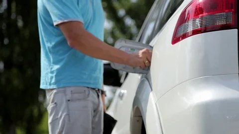 Refueling the car Stock Footage 73004410