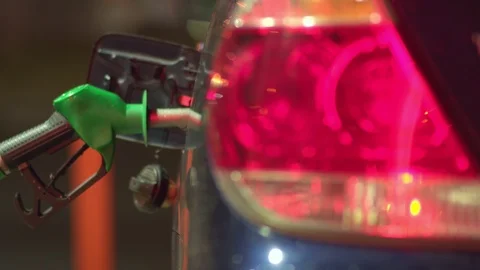 Refueling car. Gasoline pump close up Stock Footage 104825104