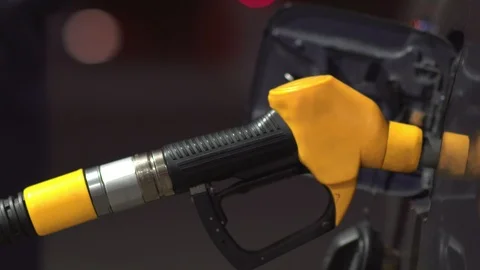 Refueling car. Gasoline pump close up Stock Footage 105615480
