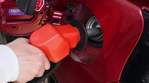 Refueling with gasoline Stock Footage 241089155