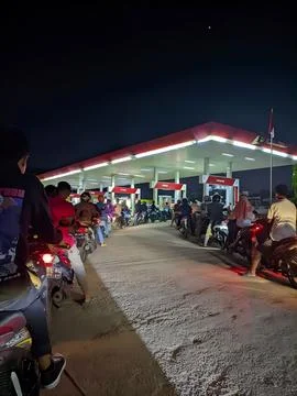 Refueling point Stock Photos