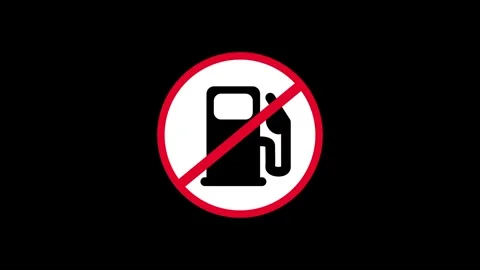 Refueling Prohibited Sign Stock Footage 334288801