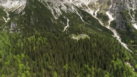 Refuge in the alps Stock Footage 130970015