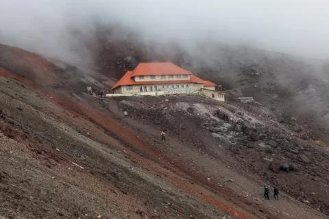 Refuge of Cotopaxi Stock Photos