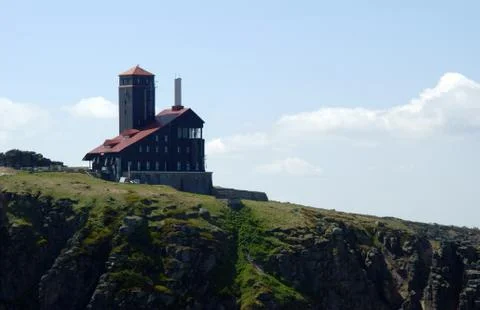 Refuge in mountains Stock Photos