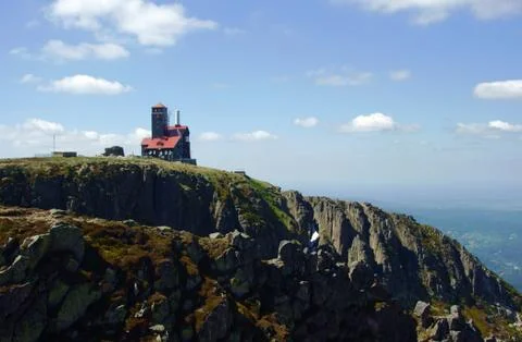 Refuge in mountains Stock Photos