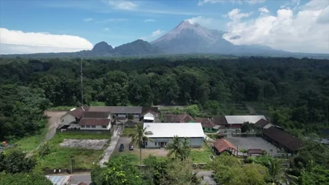 Refugee Barracks Merapi Stock Footage 306276776