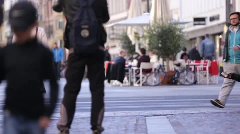 Refugee begging for help in the streets Stock Footage 68162906