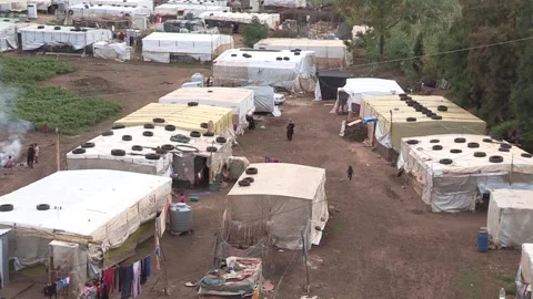 Refugee camp Stock Footage 254735078