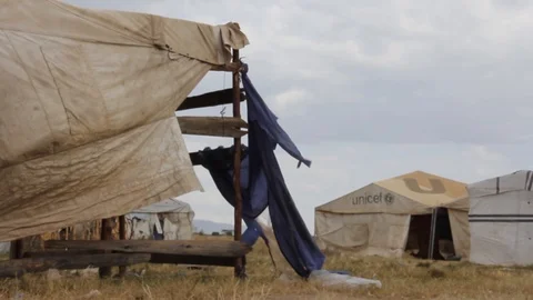 Refugee camp in Nairobi, Kenya Stock Footage