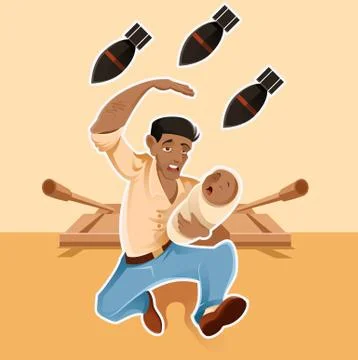 Refugee Stock Illustration