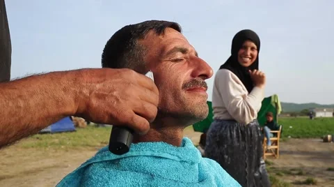 Refugees in Idomeni Stock Footage 64847265