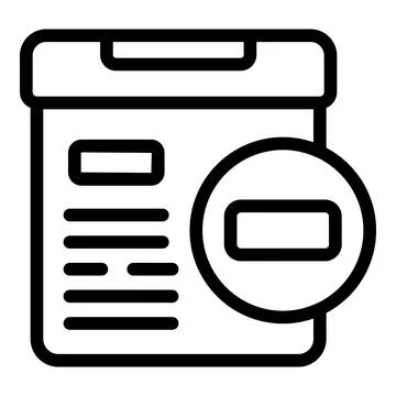 Refund parcel icon outline vector. Service product Stock Illustration