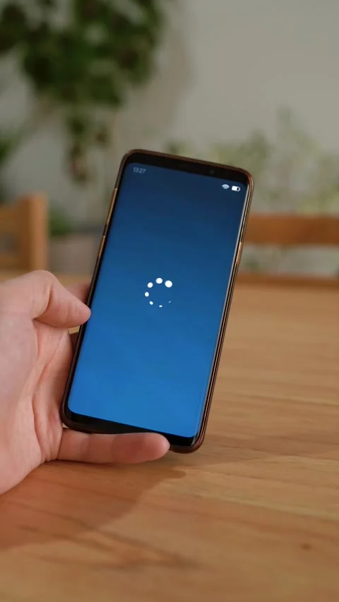 Refund processed notification on smartphone. Vertical shot. Video stock 302823302