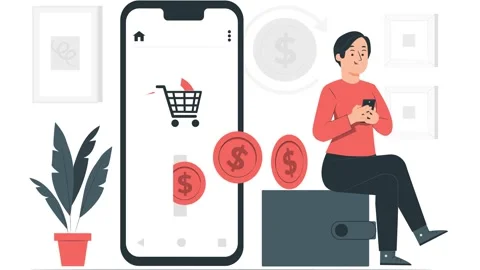 Refund Request Concept – Online Shopping &amp; Return Procedure Illustration Stock Footage 310773350