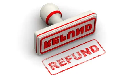 Refund. Stamp leaves a print Stock Footage 132970505