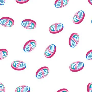 Refusal to communicate in real life isometric icon seamless pattern Stock Illustration