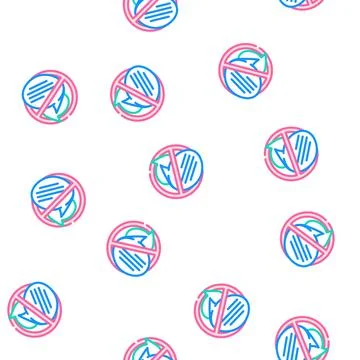 Refusal to communicate in real life vector seamless pattern 스톡 일러스트