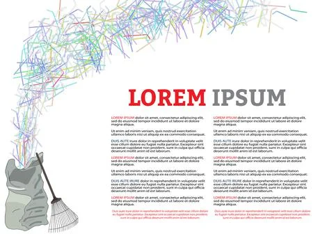 The refusal of disposable plastic drinking straws. Stop using plastic straws, Stock Illustration