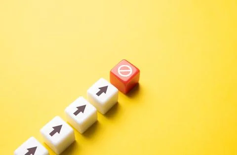 Refusal to move on. Path blocking. Being stopped by an something. Run into .. Stock Photos