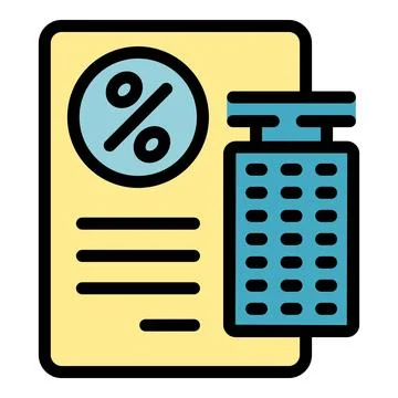 Refuse disclaimer icon vector flat Stock Illustration